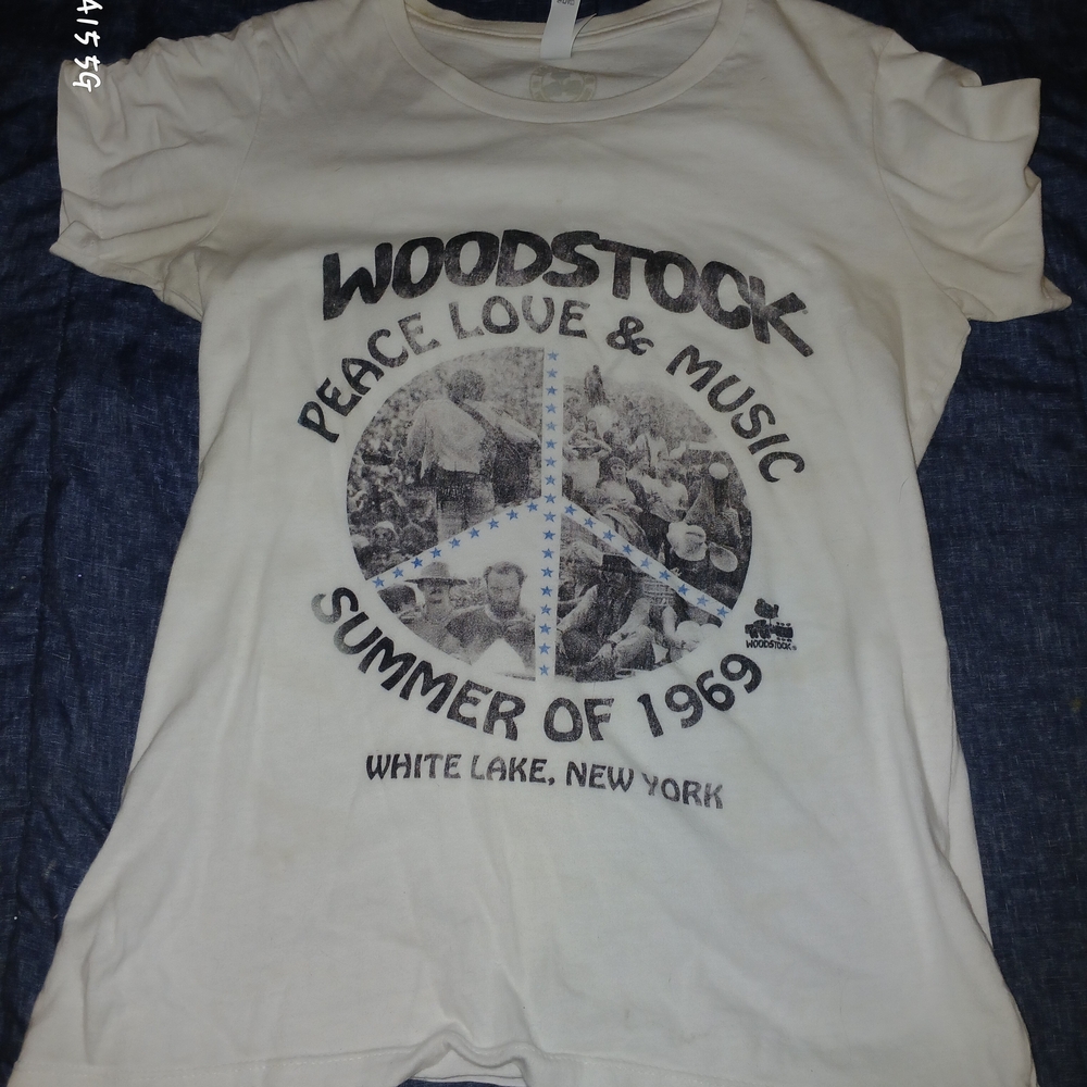 Woodstock White Graphic Tee